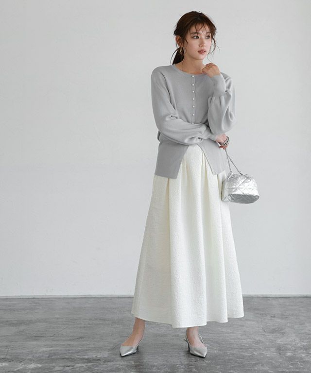 René - 【春物 新入荷】‡Rene/ルネ‡パールボタンパフスリーブニットカーディガン/6322240/五分袖/ショート丈 レッド/赤  レディース 36【中古】 春夏  213052 René - 【春物 新入荷】‡Rene/ルネ‡パールボタンパフスリーブ