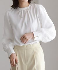 2wayオーガンジースリーブブラウス