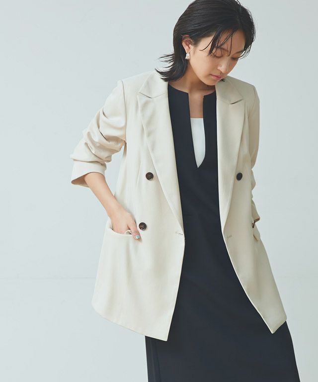 デペトリロ　ダブルブレスト　テーラードジャケット Revo. ジャケット テーラードジャケット オーバーサイズ ダブル