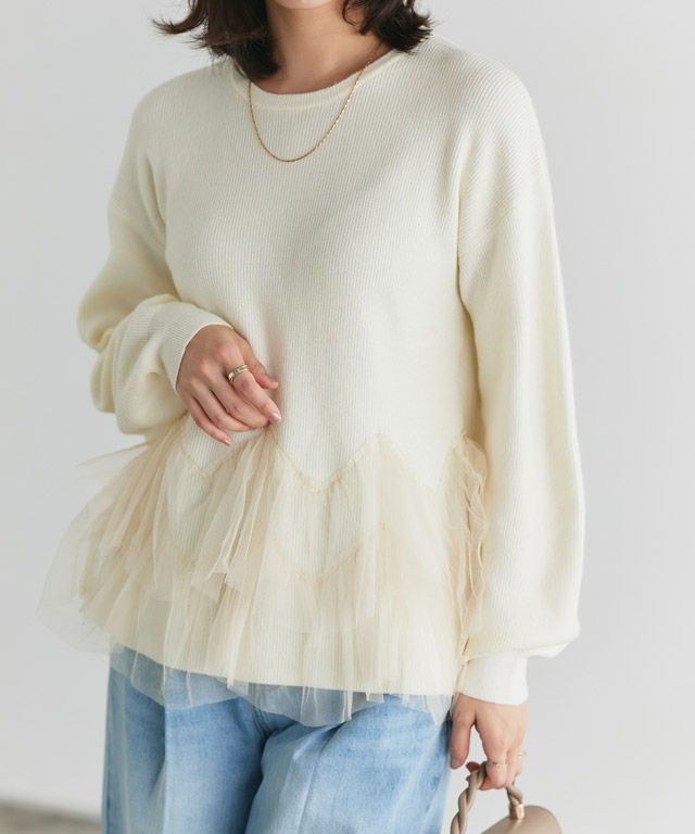 167cm / M / アイボリー