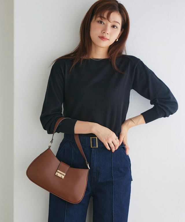 157cm / アイボリー / ボートネック / M