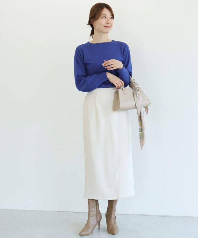 163cm / ロイヤルブルー / ボートネック / M