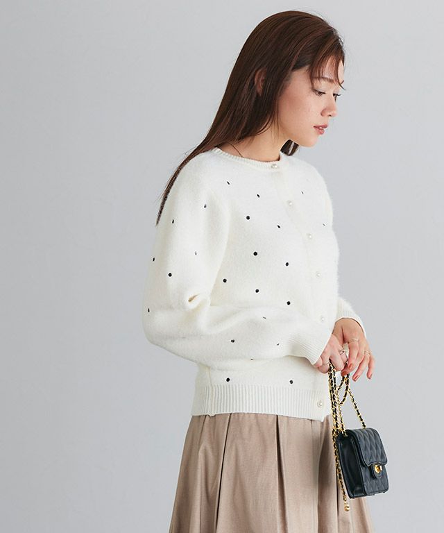 20%OFF】【SAORIさんYouTube紹介アイテム】ドット刺繍シャギー 