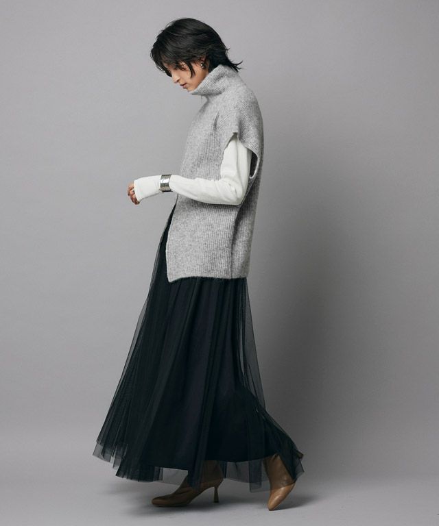 166cm / 杢ライトグレー / M