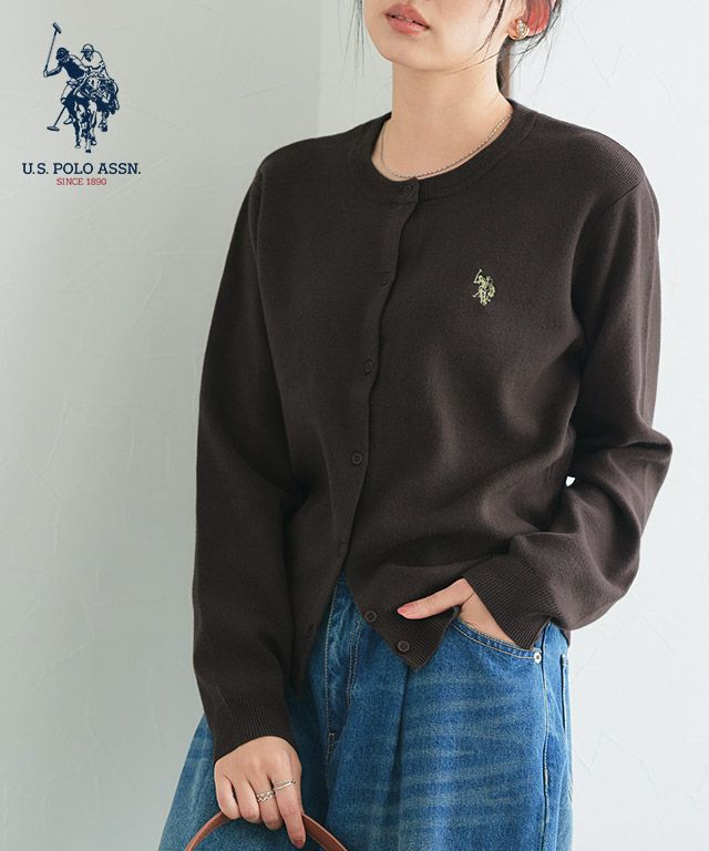 【U.S.POLO ASSN.】ニットカーディガン