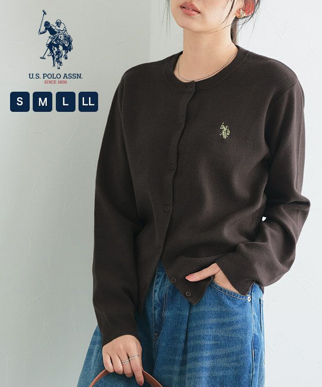 【U.S.POLO ASSN.】ニットカーディガン