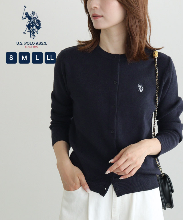 【U.S.POLO ASSN.】ニットカーディガン