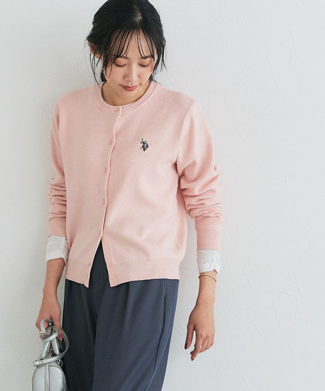 162cm / ベビーピンク×ネイビー / M