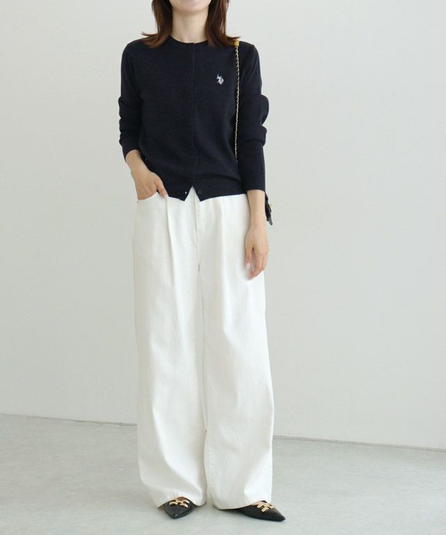 166cm / 杢グレー×オフホワイト / M