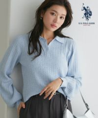 【U.S.POLO ASSN.】ケーブルポロニット