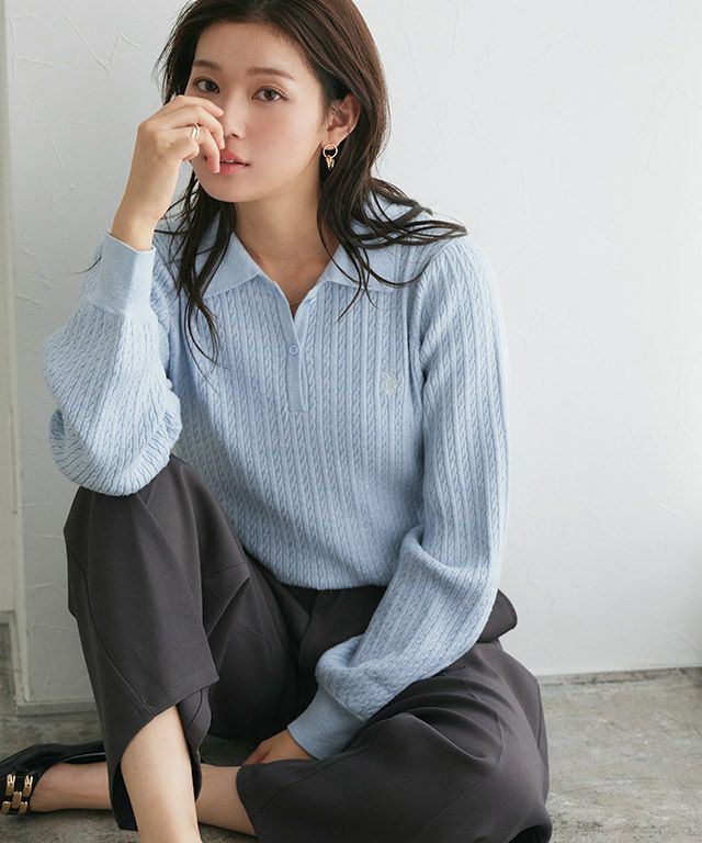 U.S.POLO ASSN.】ケーブルポロニット | 【公式】Pierrot（ピエロ