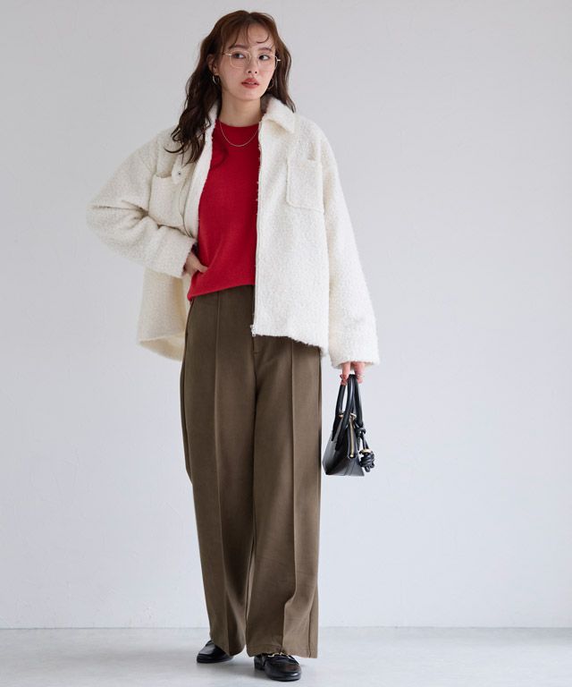 167cm / 杢グレージュ / M