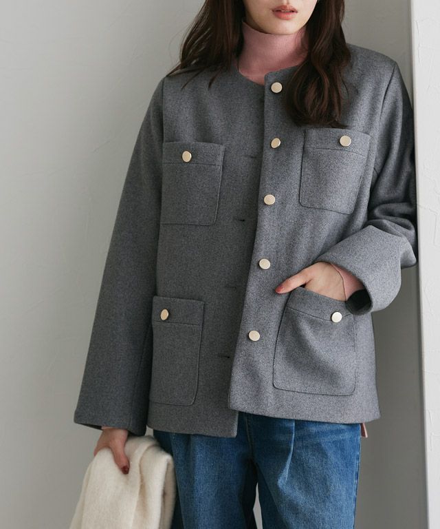 167cm / 杢グレー / M