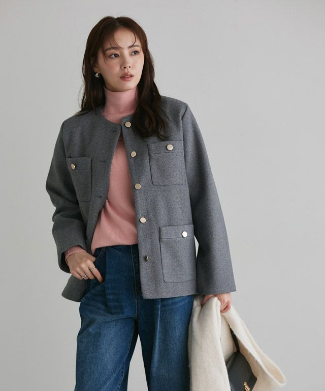 167cm / 杢グレー / M