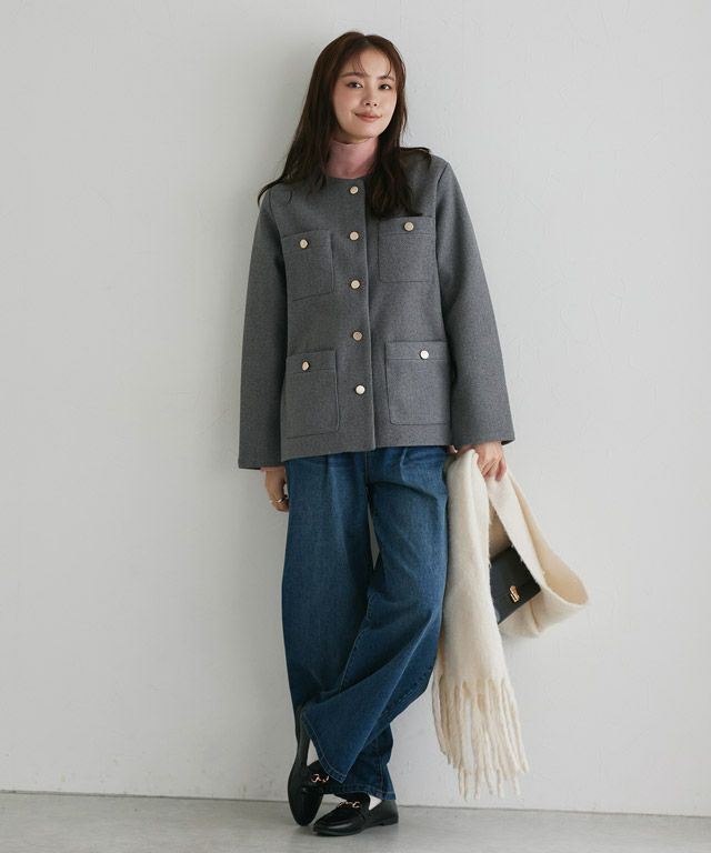 167cm / 杢グレー / M