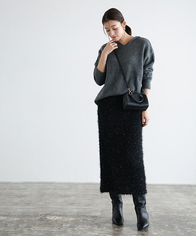 ラメシャギーニットスカート | 【公式】Pierrot（ピエロ