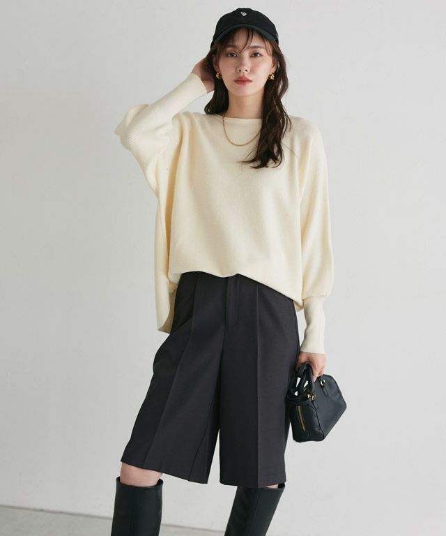 167cm / オフホワイト / ボートネック / M