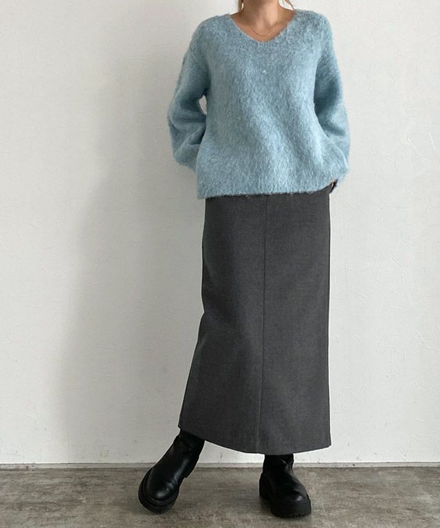 RASW]ウール混ストレートスカート | 【公式】Pierrot（ピエロ