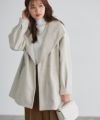 ダブルフェイスタックスリーブコート