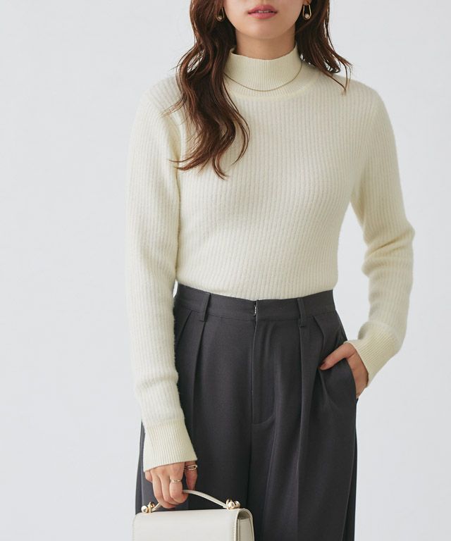 裏シャギーハイネックリブニット | 【公式】Pierrot（ピエロ