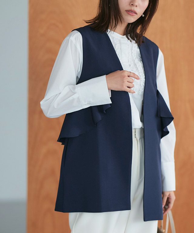 フリルデザインジレ