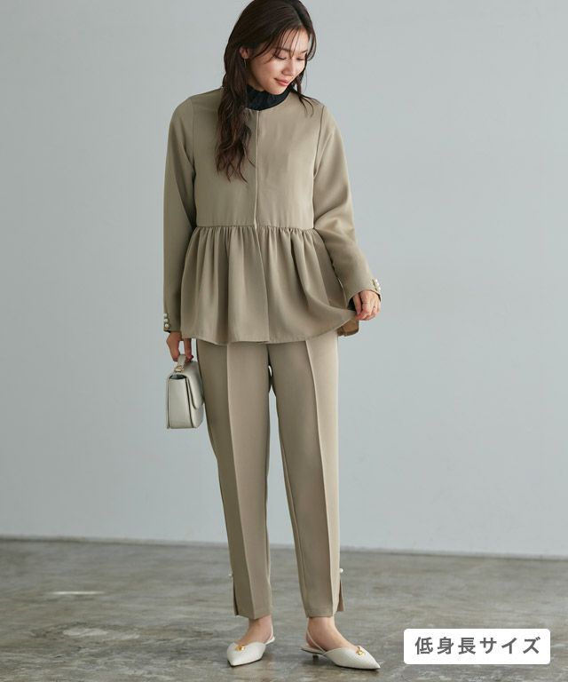 パールフリルジャケットセットアップ