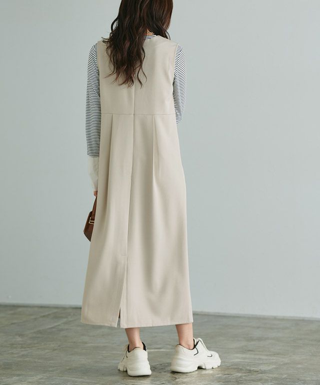 166cm / 無地 / ライトグレージュ / M