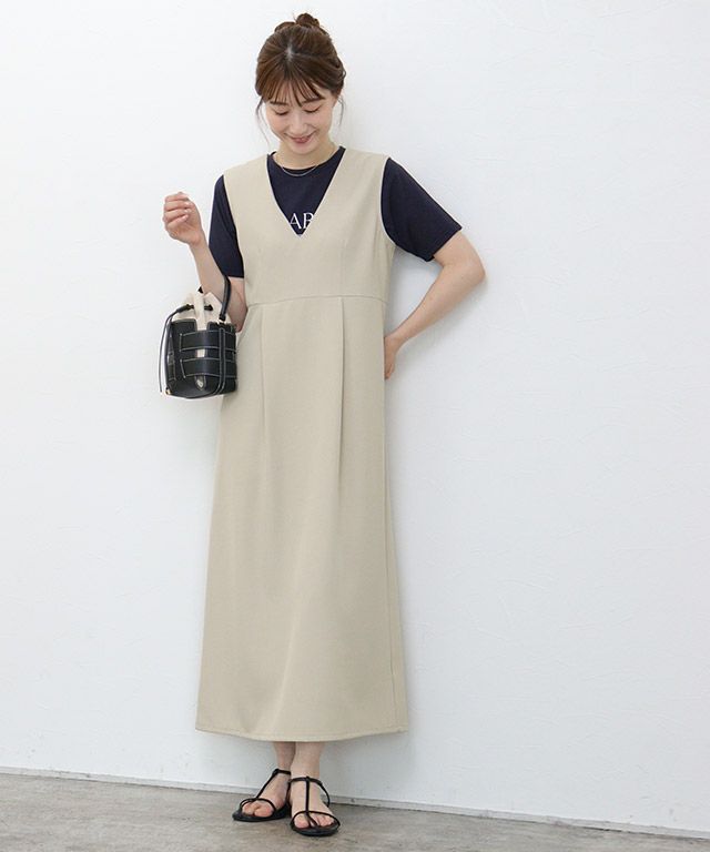 163cm / 無地 /ライトグレージュ / M