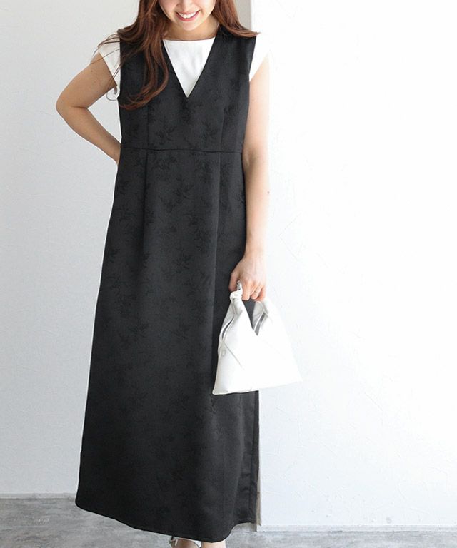 157cm / ジャカード/ブラック / M