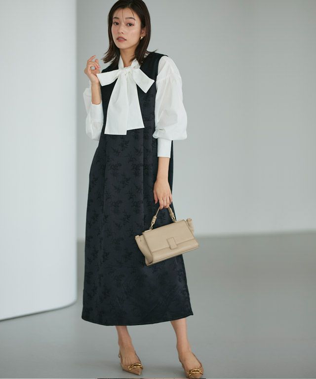 167cm / ジャカード/ブラック / M