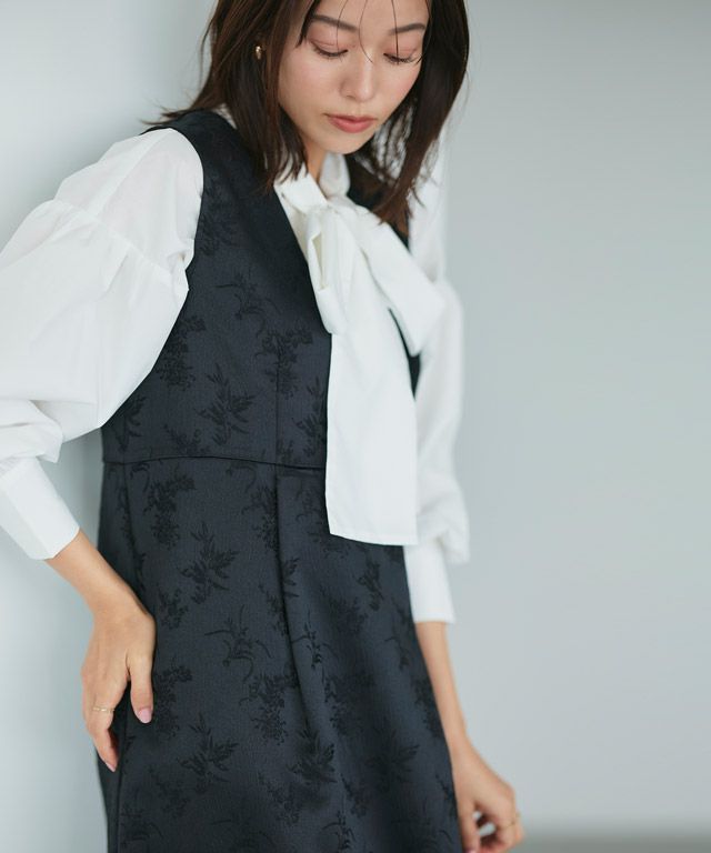 167cm / ジャカード/ブラック / M