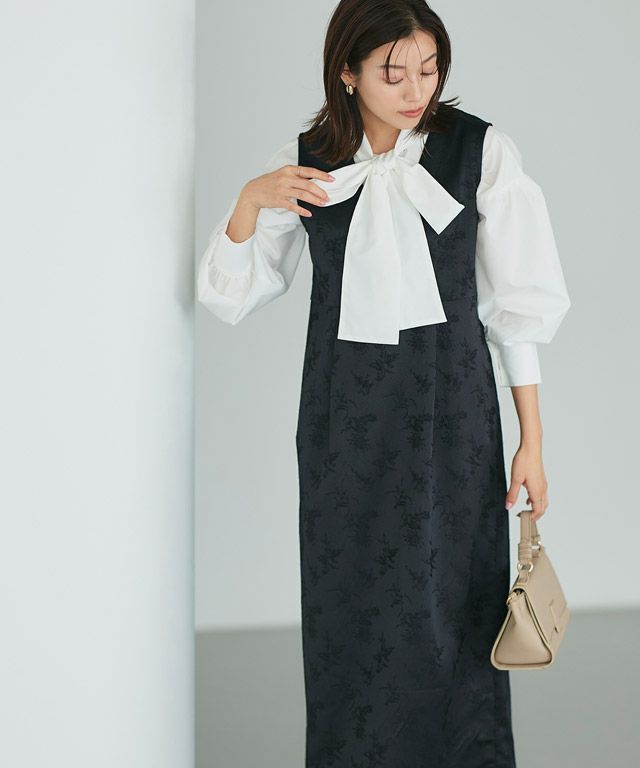 167cm / ジャカード/ブラック / M