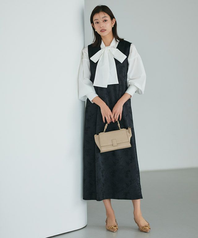 167cm / ジャカード/ブラック / M