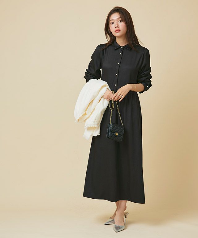 パールボタンシャツワンピース | 【公式】Pierrot（ピエロ）レディース