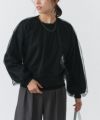 チュールレイヤードニット