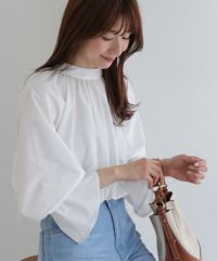 キャンディースリーブギャザーブラウス