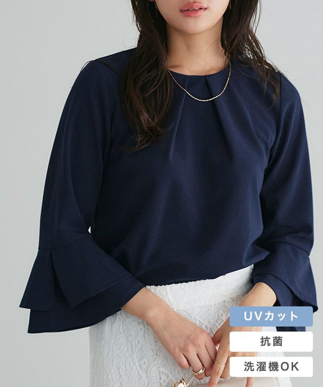 ティアードスリーブTブラウス