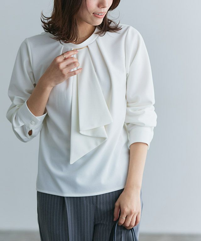 メタルバータイデザインTブラウス