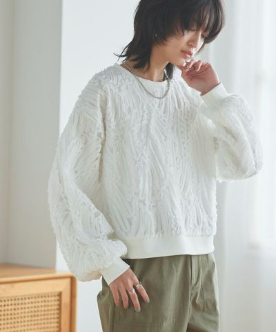 【KKfashionさんYouTube紹介アイテム】[RASW]コード刺繍ブラウス