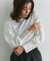 167cm / オフホワイト / ゴールドボタン / M