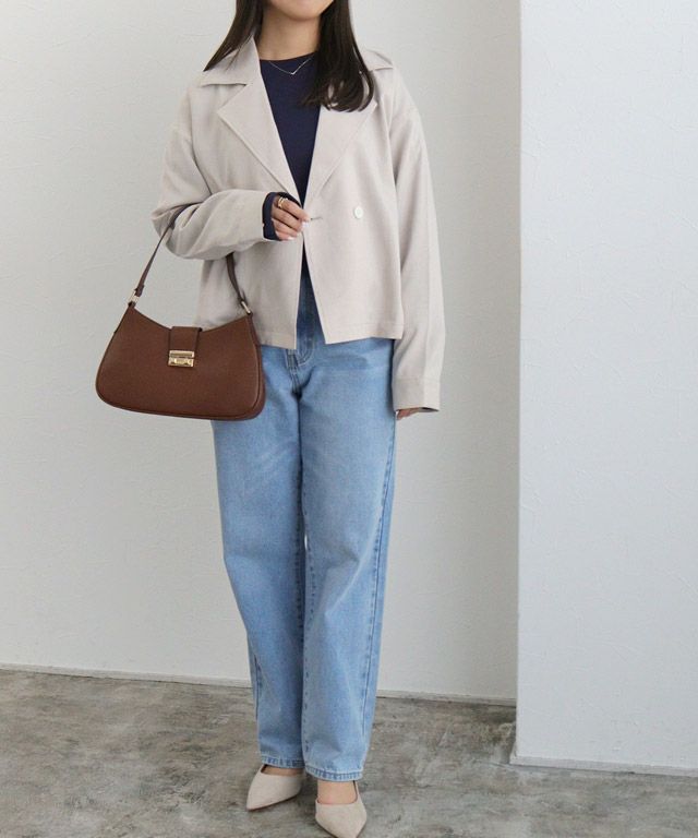 150cm / ネイビー / ゴールドボタン / M