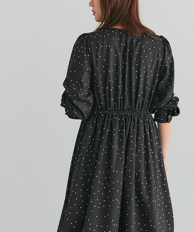 166cm / ドット / ブラック / M