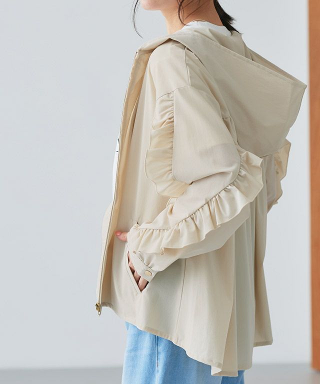 DRWER別注 SCYE 半袖 フリル ブルゾン シルク ピコフリル DRWER別注 SCYE 半袖 フリル ブルゾン シルク ピコフリル