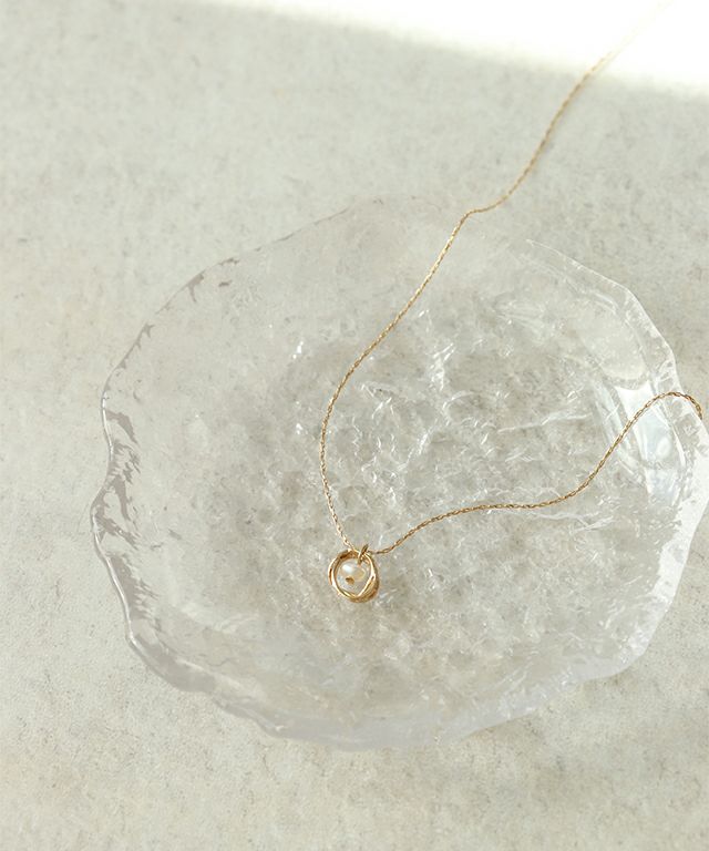 淡水パールリングプチペンダント