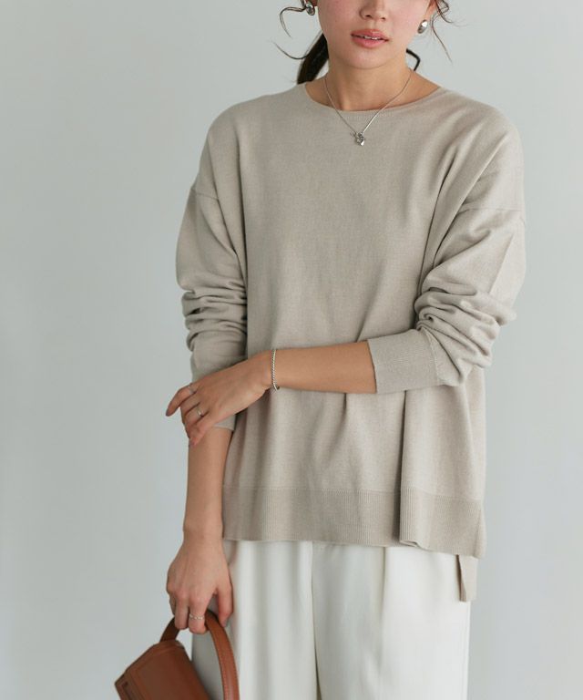 166cm / ピンク / ボートネック / M