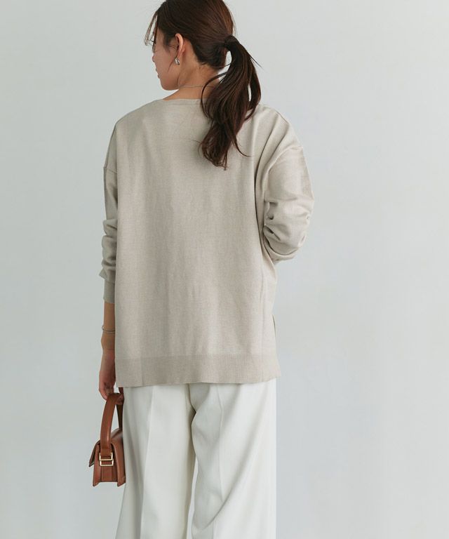 166cm / ピンク / ボートネック / M