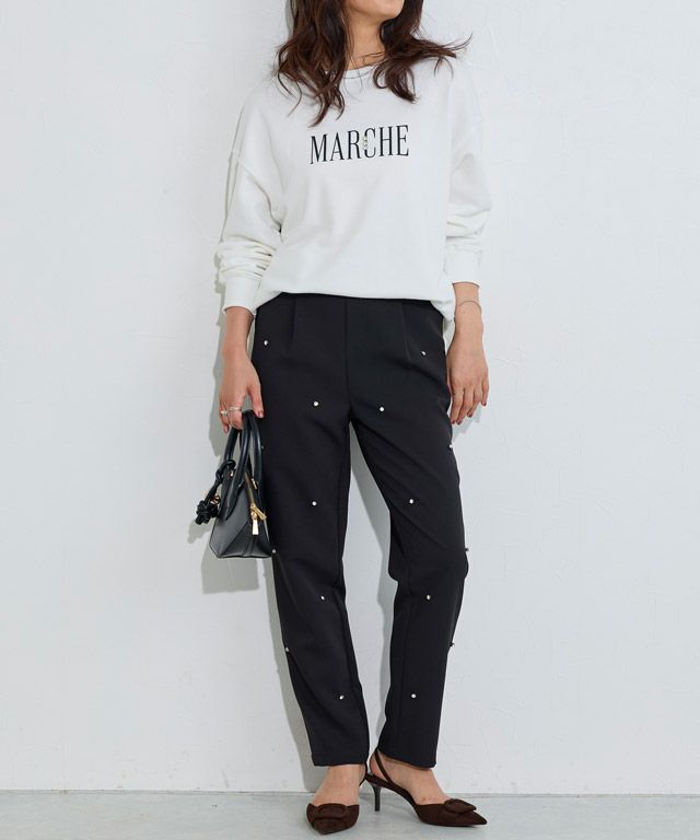 158cm / ビジュー/ブラック / M