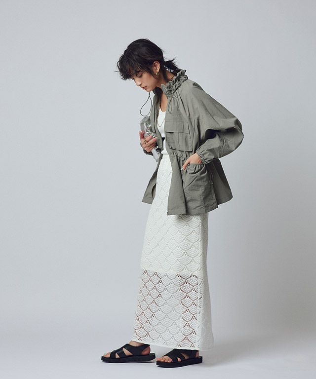 166cm / ライトカーキ / M