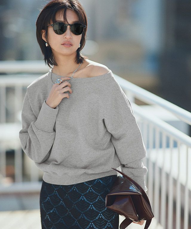 166cm / 杢グレー / M