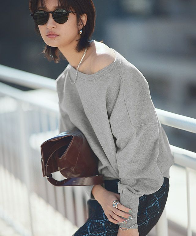 166cm / 杢グレー / M